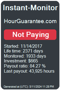 hourguarantee.com Monitored by Instant-Monitor.com