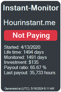 hourinstant.me Monitored by Instant-Monitor.com