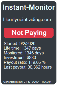 hourlycointrading.com Monitored by Instant-Monitor.com