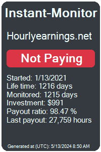 hourlyearnings.net Monitored by Instant-Monitor.com