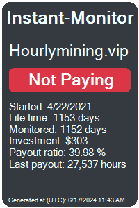hourlymining.vip Monitored by Instant-Monitor.com