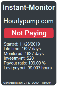 hourlypump.com Monitored by Instant-Monitor.com