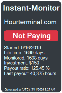 hourterminal.com Monitored by Instant-Monitor.com