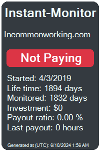 incommonworking.com Monitored by Instant-Monitor.com