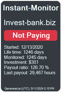 invest-bank.biz Monitored by Instant-Monitor.com