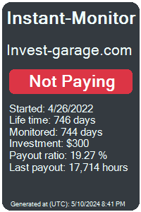 invest-garage.com Monitored by Instant-Monitor.com