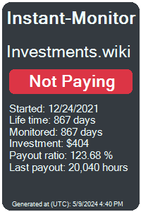 investments.wiki Monitored by Instant-Monitor.com