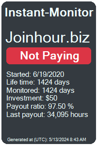 joinhour.biz Monitored by Instant-Monitor.com