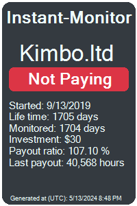 kimbo.ltd Monitored by Instant-Monitor.com