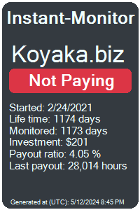 koyaka.biz Monitored by Instant-Monitor.com