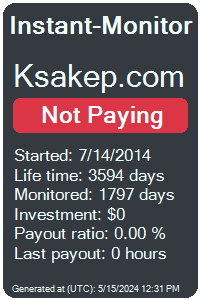ksakep.com Monitored by Instant-Monitor.com