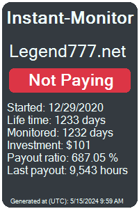 legend777.net Monitored by Instant-Monitor.com