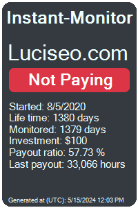 luciseo.com Monitored by Instant-Monitor.com