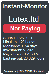 lutex.ltd Monitored by Instant-Monitor.com