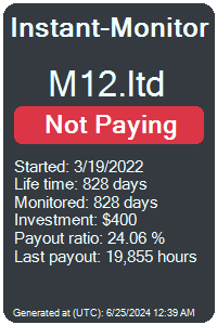 m12.ltd Monitored by Instant-Monitor.com