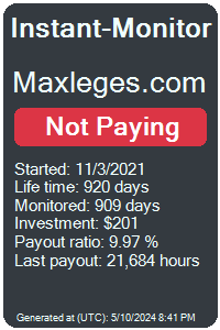 maxleges.com Monitored by Instant-Monitor.com