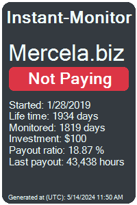 mercela.biz Monitored by Instant-Monitor.com