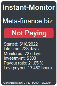 meta-finance.biz Monitored by Instant-Monitor.com