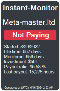 meta-master.ltd Monitored by Instant-Monitor.com