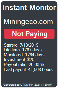 miningeco.com Monitored by Instant-Monitor.com