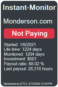 monderson.com Monitored by Instant-Monitor.com