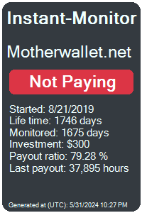 motherwallet.net Monitored by Instant-Monitor.com