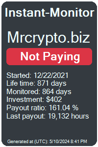 mrcrypto.biz Monitored by Instant-Monitor.com