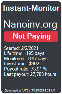 nanoinv.org Monitored by Instant-Monitor.com