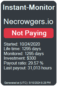 necrowgers.io Monitored by Instant-Monitor.com