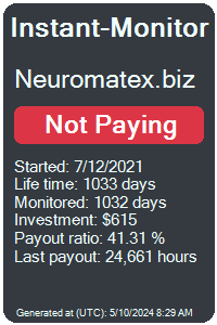neuromatex.biz Monitored by Instant-Monitor.com