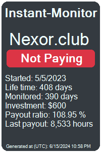 nexor.club Monitored by Instant-Monitor.com