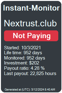 nextrust.club Monitored by Instant-Monitor.com
