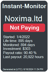 noxima.ltd Monitored by Instant-Monitor.com