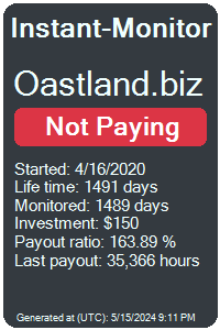 oastland.biz Monitored by Instant-Monitor.com