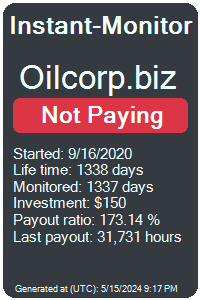 oilcorp.biz Monitored by Instant-Monitor.com