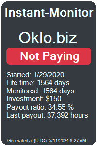 oklo.biz Monitored by Instant-Monitor.com