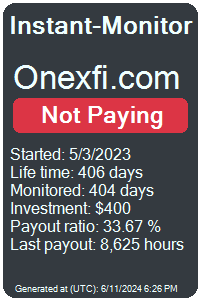 onexfi.com Monitored by Instant-Monitor.com