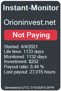 orioninvest.net Monitored by Instant-Monitor.com