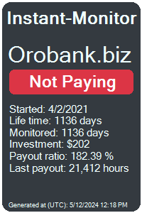 orobank.biz Monitored by Instant-Monitor.com