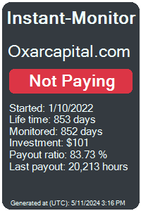 oxarcapital.com Monitored by Instant-Monitor.com