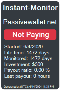 passivewallet.net Monitored by Instant-Monitor.com