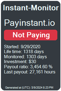 payinstant.io Monitored by Instant-Monitor.com