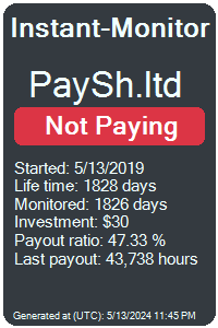 paysh.ltd Monitored by Instant-Monitor.com