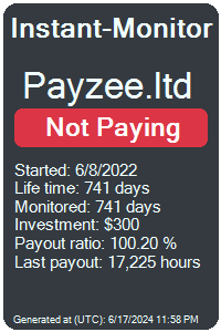 payzee.ltd Monitored by Instant-Monitor.com