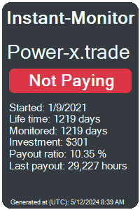 power-x.trade Monitored by Instant-Monitor.com