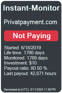 privatpayment.com Monitored by Instant-Monitor.com