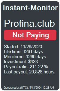 profina.club Monitored by Instant-Monitor.com