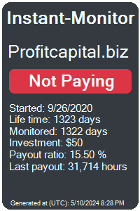 profitcapital.biz Monitored by Instant-Monitor.com
