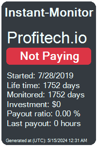 profitech.io Monitored by Instant-Monitor.com