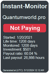 quantumworld.pro Monitored by Instant-Monitor.com